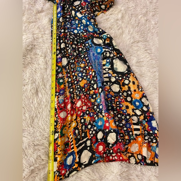 Saaksha & Kinni Blue Printed Mirror Trousers XS - Picture 10 of 16